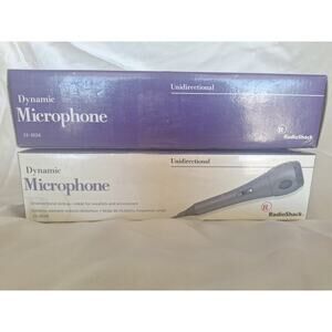 RadioShack Dynamic Microphone 33-3024 Unidirectional Mint in Box